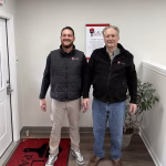 Lauro Painting owner, Nick Lauro with his Dad and new estimator, Pete Lauro.